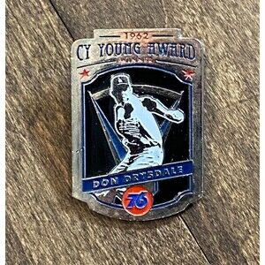 LA Dodgers Pin 2015 Cy Young Award 1962 Don Drysdale #2 Of 8 (A)